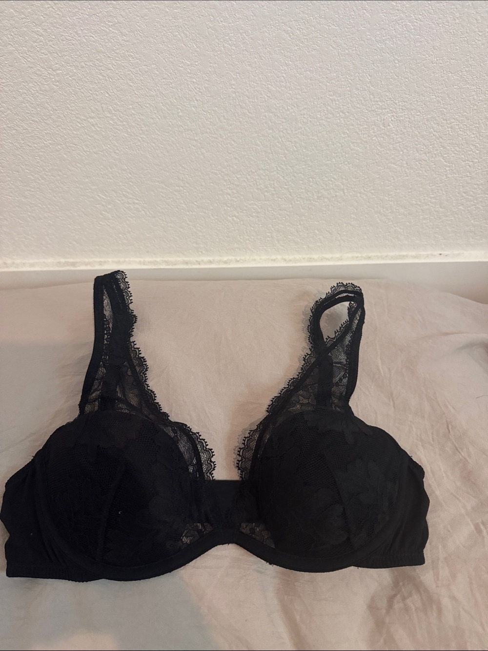 & Other Stories Black Lace Underwire Bra